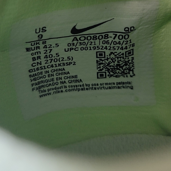 Nike Triple Jump Elite 2 TJ Track Spike AO0808-700 Mens Size 9 Volt Rare New - Picture 10 of 11